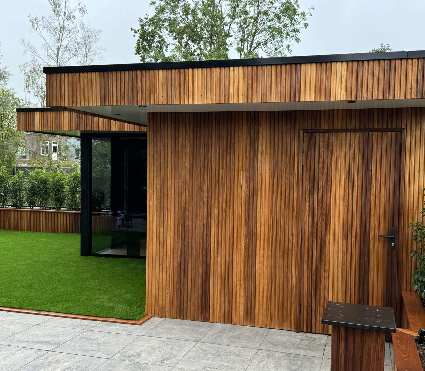 latten gevel tuinhuis